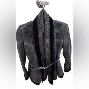 Burberry Plaid Wool Coat